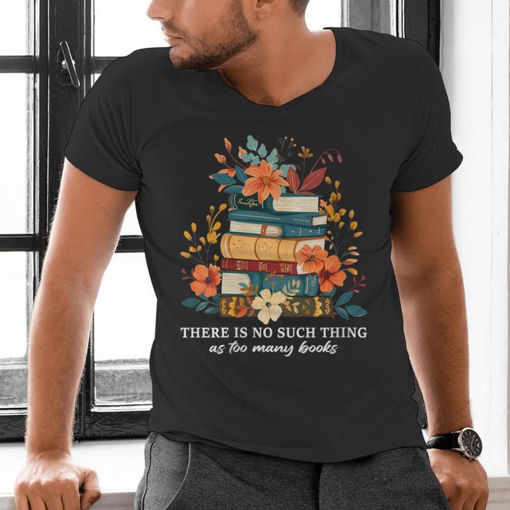 Book Lover Librarian Reading Library Readers Men's V-Neck T-Shirt