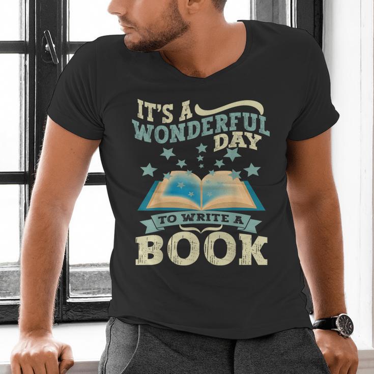 Book Lover Writer Author Men's V-Neck T-Shirt