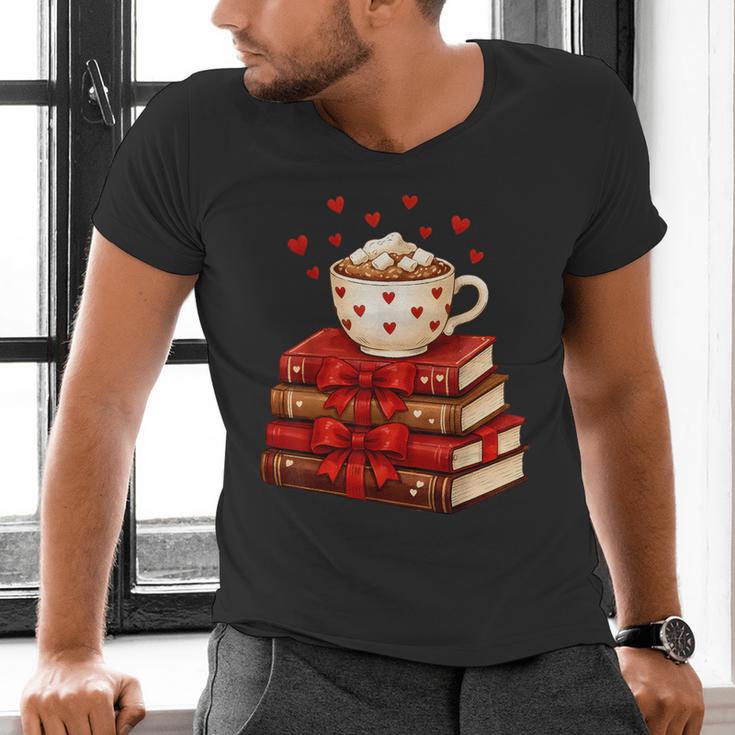 All Booked For Valentine’s Day Reading Teacher Men's V-Neck T-Shirt All Booked For Valentine’s Day Reading Teacher Men's V-Neck T-Shirt