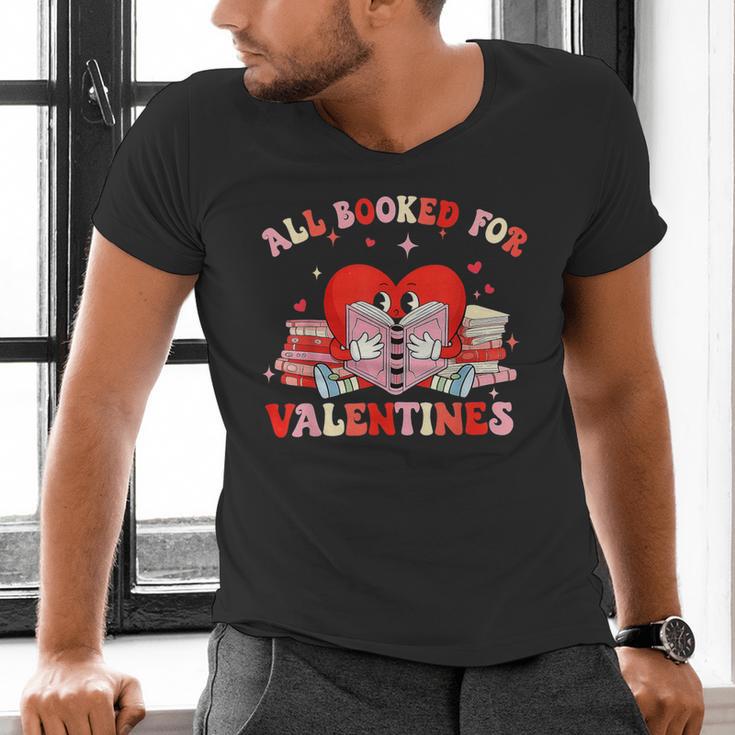 All Booked For Valentines Shirt Cute Book Lover Reading Men's V-Neck T-Shirt All Booked For Valentines Shirt Cute Book Lover Reading Men's V-Neck T-Shirt