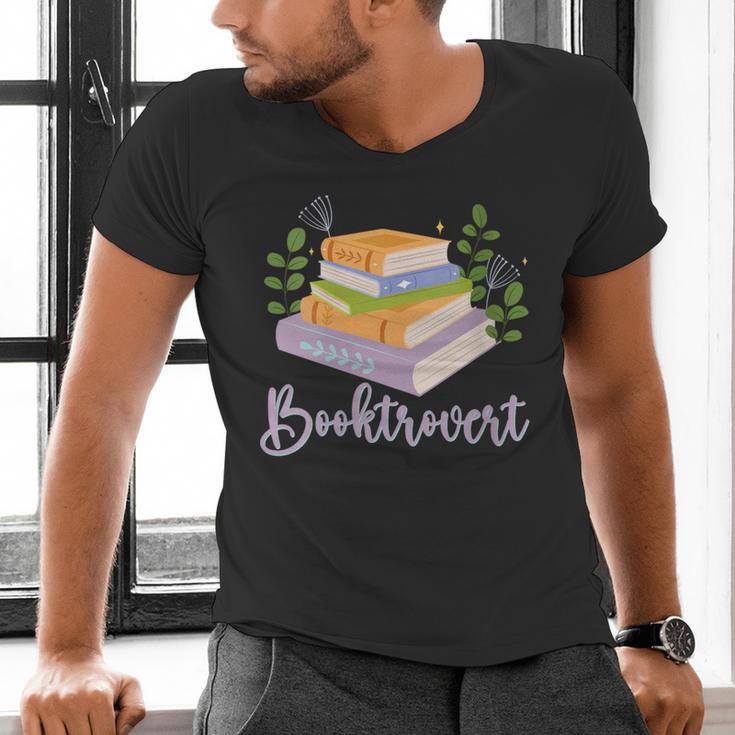 Booktrovert Bookworm Introvert Bibliophile Booktrovert Men's V-Neck T-Shirt Booktrovert Bookworm Introvert Bibliophile Booktrovert Men's V-Neck T-Shirt