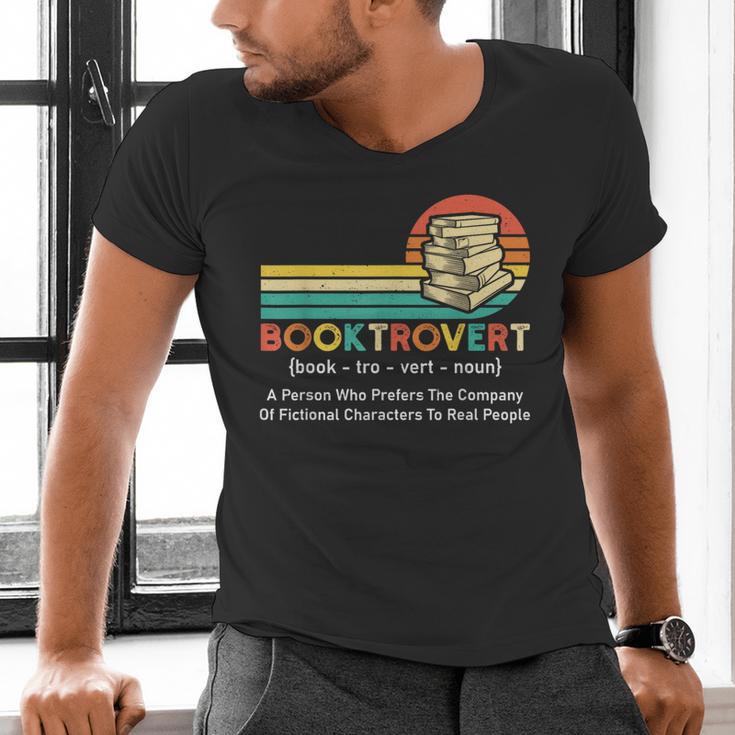Booktrovert Definition Book Lover Men's V-Neck T-Shirt