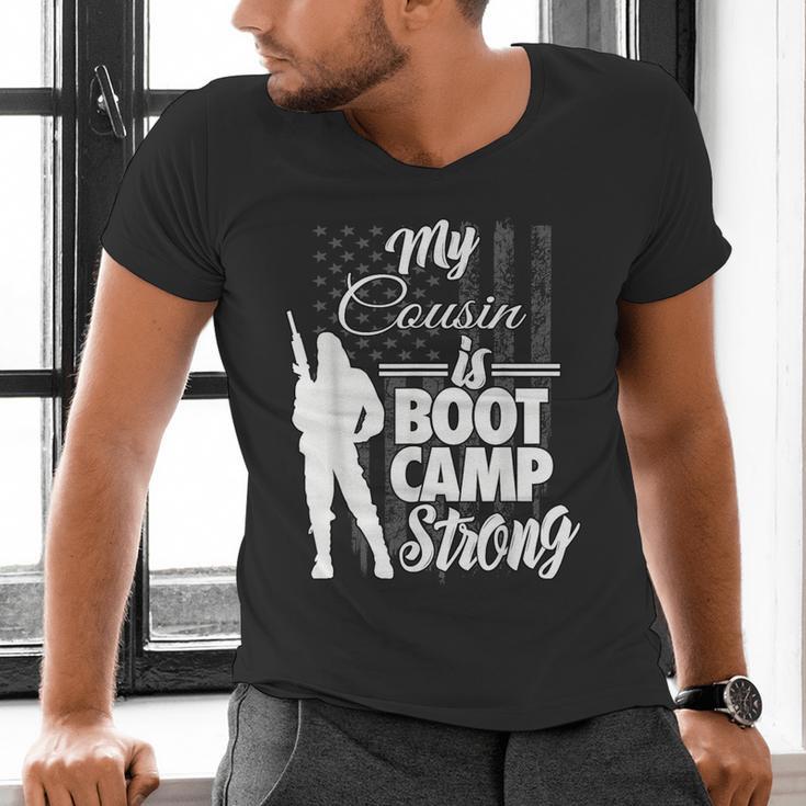 Boot Camp Graduation Military Cousin Support Tee Men's V-Neck T-Shirt