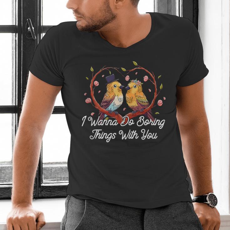 Do Boring Things With You Introvert Couples Antisocial Men's V-Neck T-Shirt