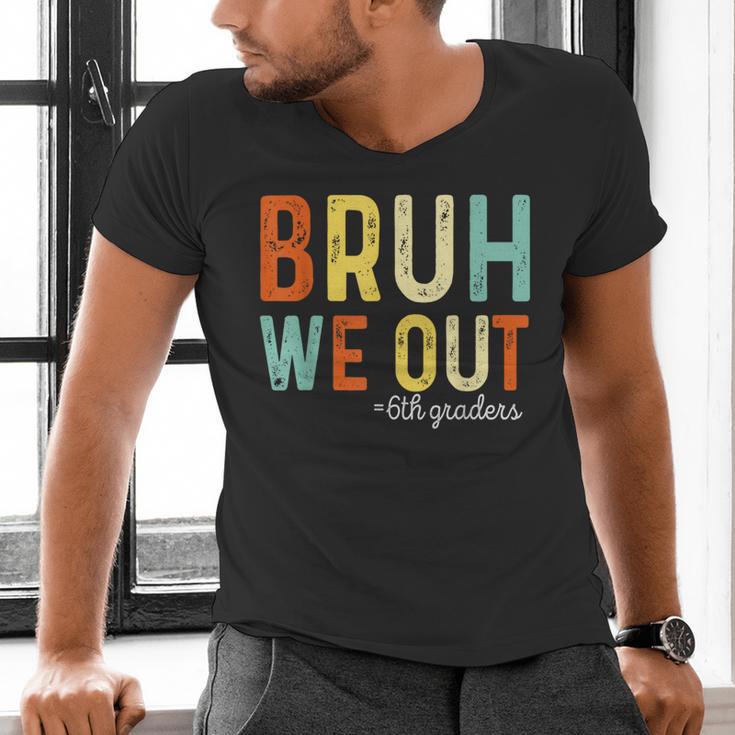 Bruh We Out 6th Graders Second Grade Graduation Men's V-Neck T-Shirt