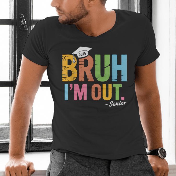 Bruh I'm Out Senior Graduation Men's V-Neck T-Shirt