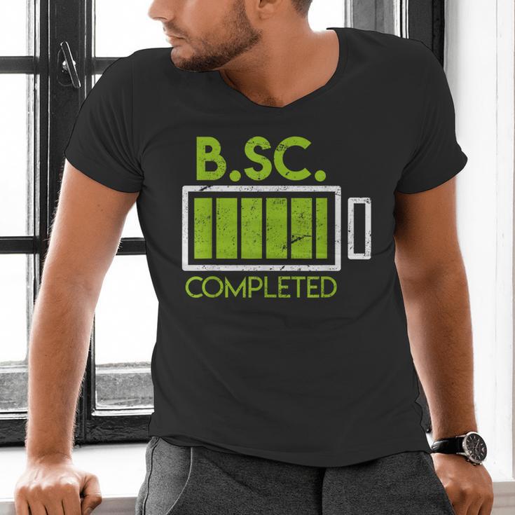 Bsc Completed Bachelor Of Science Graduation 2025 Men's V-Neck T-Shirt
