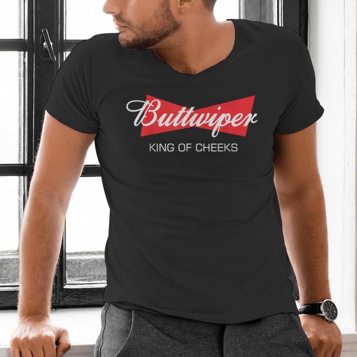 Buttwiper New Dad Beer Inspired Diaper Shower Men's V-Neck T-Shirt