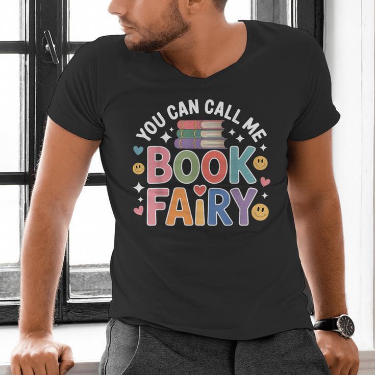 You Can Call Me Book Fairy Reading Magical Hobby Men's V-Neck T-Shirt