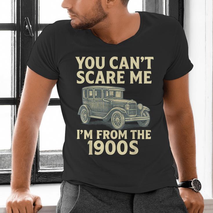 You Can't Scare Me I'm From The 1900s Retro Vintage Car Men's V-Neck T-Shirt