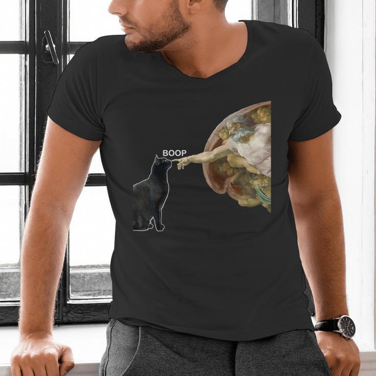 Cat Shirts For MenWomen Cat Shirts For Cat DadMom Men's V-Neck T-Shirt
