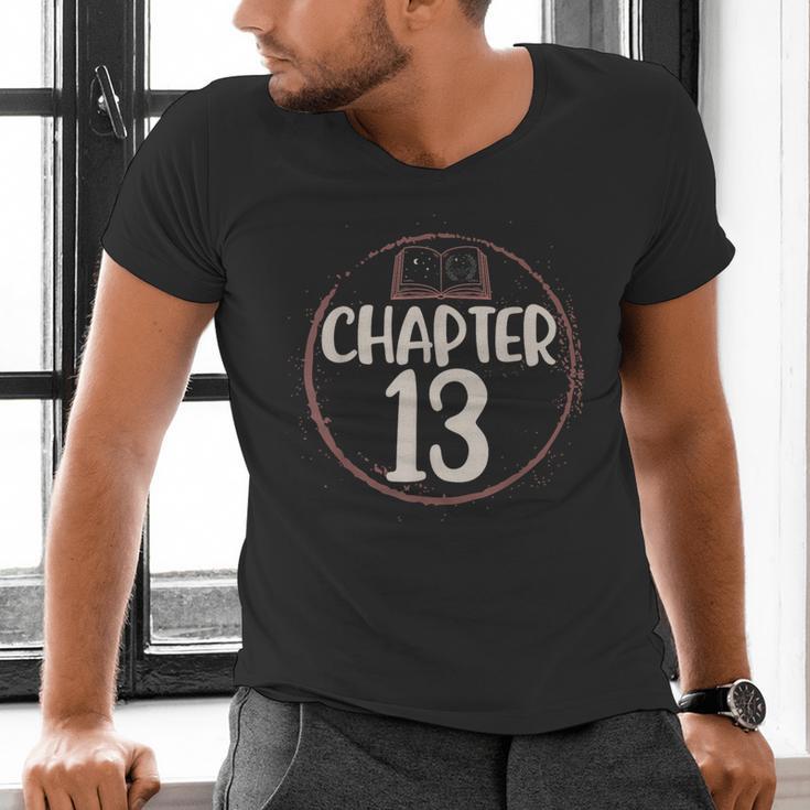 Chapter 13 Birthday Shirt Girls Women Book Lovers To Read Men's V-Neck T-Shirt