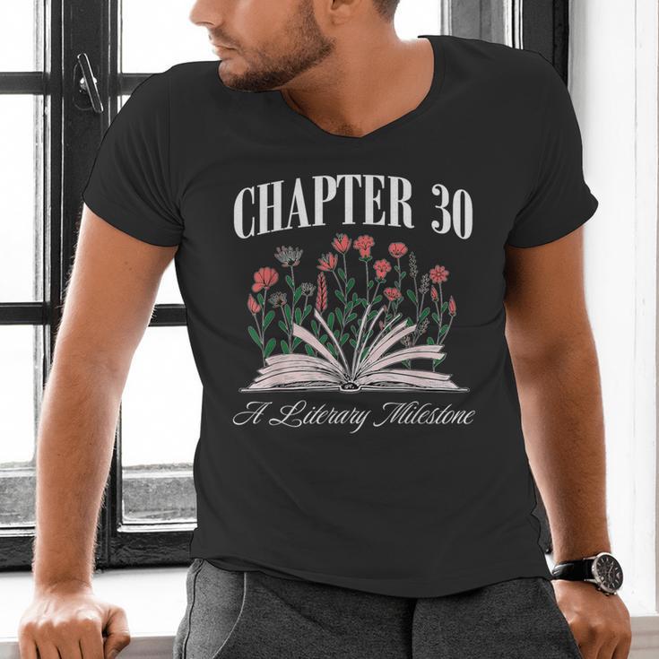 Chapter 30 A Literary Milestone Book Lover Hello 30 Men's V-Neck T-Shirt