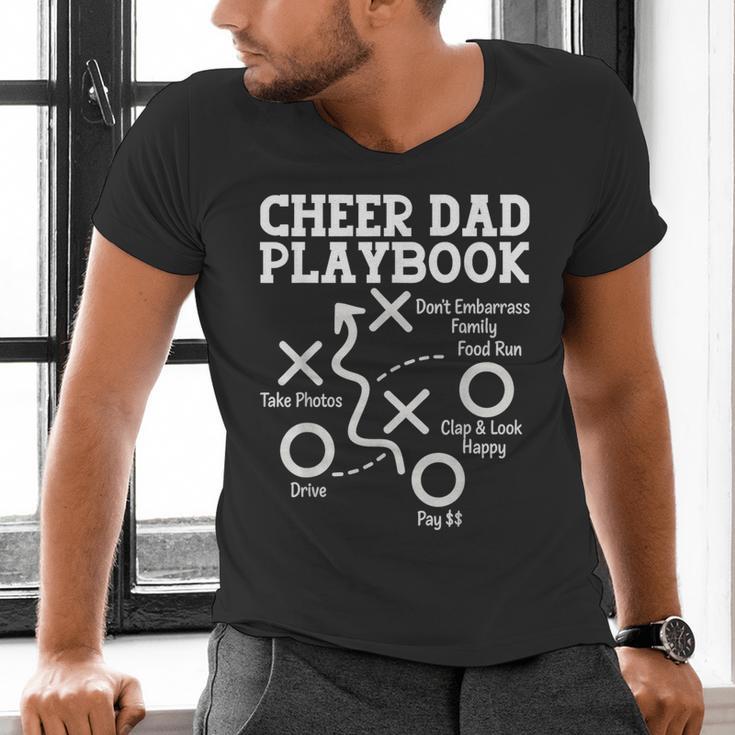 Cheer Dad Cheerleader Playbook Men's V-Neck T-Shirt