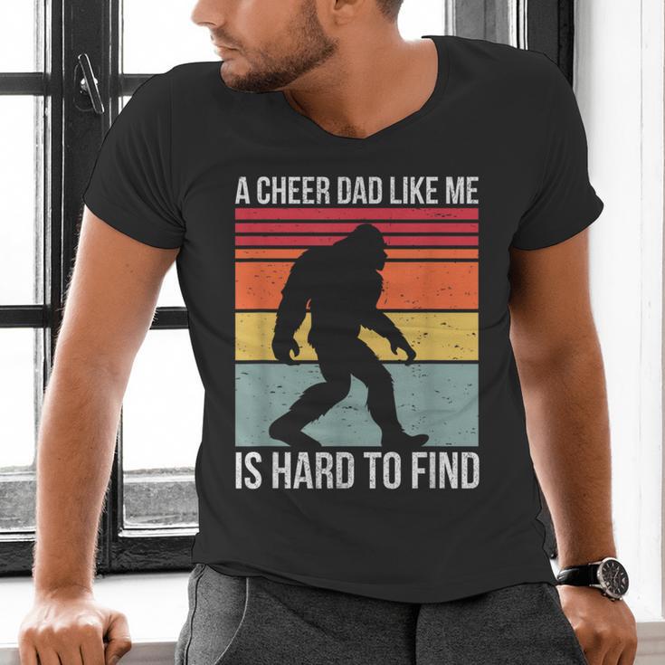 Cheer Dad Cheerleading Bigfoot Men's V-Neck T-Shirt