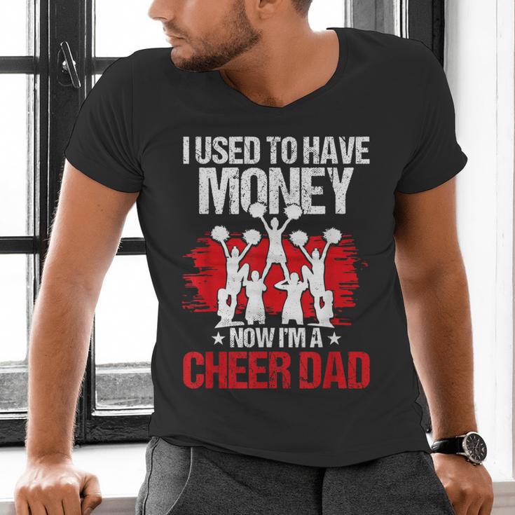 Cheer Dad Cheerleading Fathers Day Men's V-Neck T-Shirt Cheer Dad Cheerleading Fathers Day Men's V-Neck T-Shirt