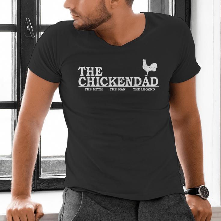 The Chicken Dad Pet Lover Tee Cute T-Shirt Men's V-Neck T-Shirt