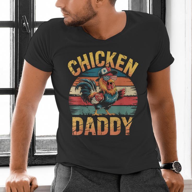 Chicken Daddy Farmer For Men Men's V-Neck T-Shirt Chicken Daddy Farmer For Men Men's V-Neck T-Shirt
