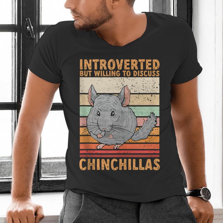 Chinchilla Owner Introvert Chinchilla Men's V-Neck T-Shirt