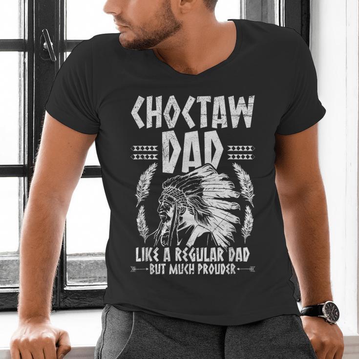 Choctaw Tribe For a Proud Choctaw Dad Men's V-Neck T-Shirt