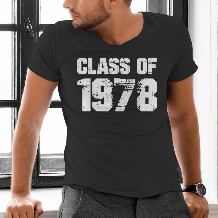 Class Of 1978 High School College Graduation Reunion Men's V-Neck T-Shirt