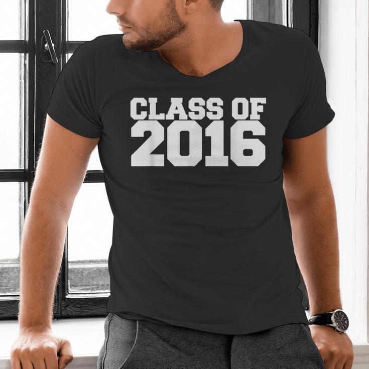 Class Of 2016 Senior Graduation Novelty FashionShirt Top Men's V-Neck T-Shirt