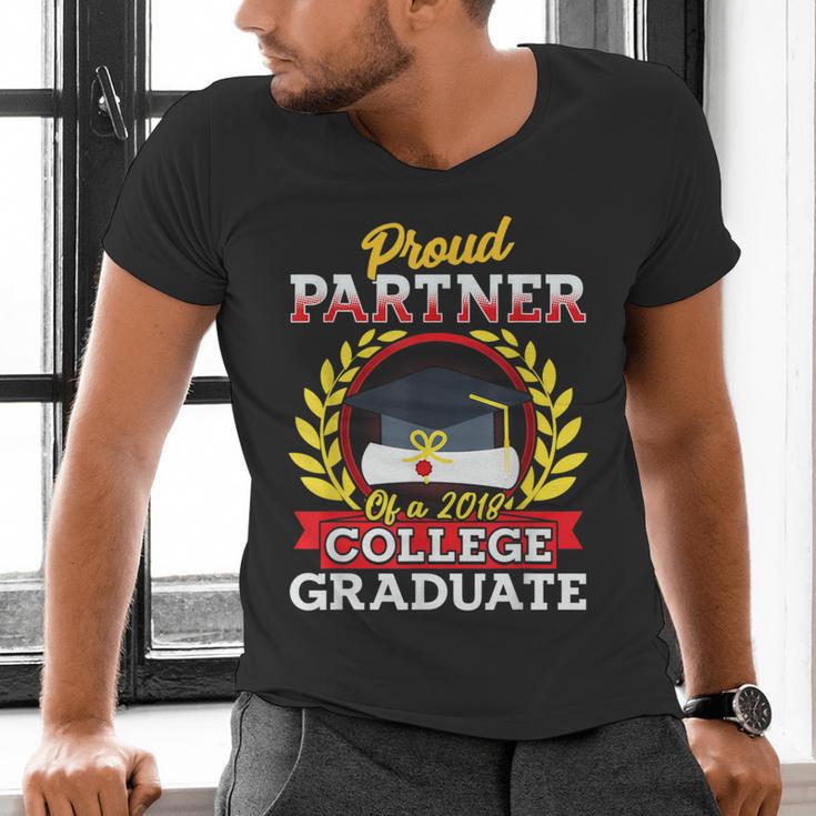 Class Of 2018 Graduation Tshirt For Partner Of Graduate Men's V-Neck T-Shirt