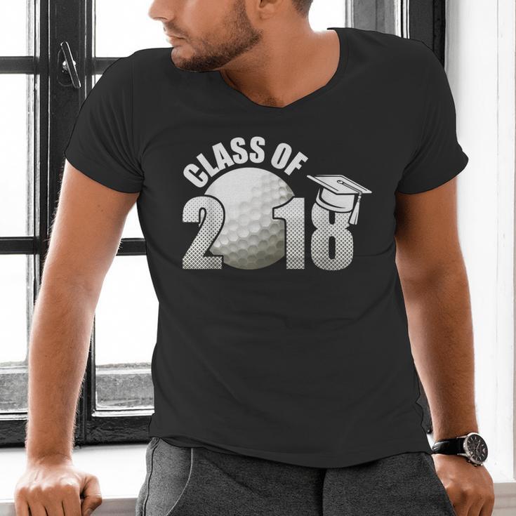 Class Of 2018 Shirts Graduation Senior Golf Men's V-Neck T-Shirt