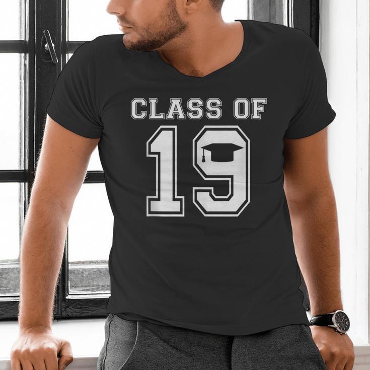 Class Of 2019 School Graduation Graphic Men's V-Neck T-Shirt