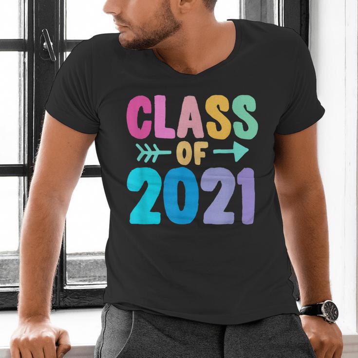 Class Of 2021 Graduation Grow With Me Men's V-Neck T-Shirt