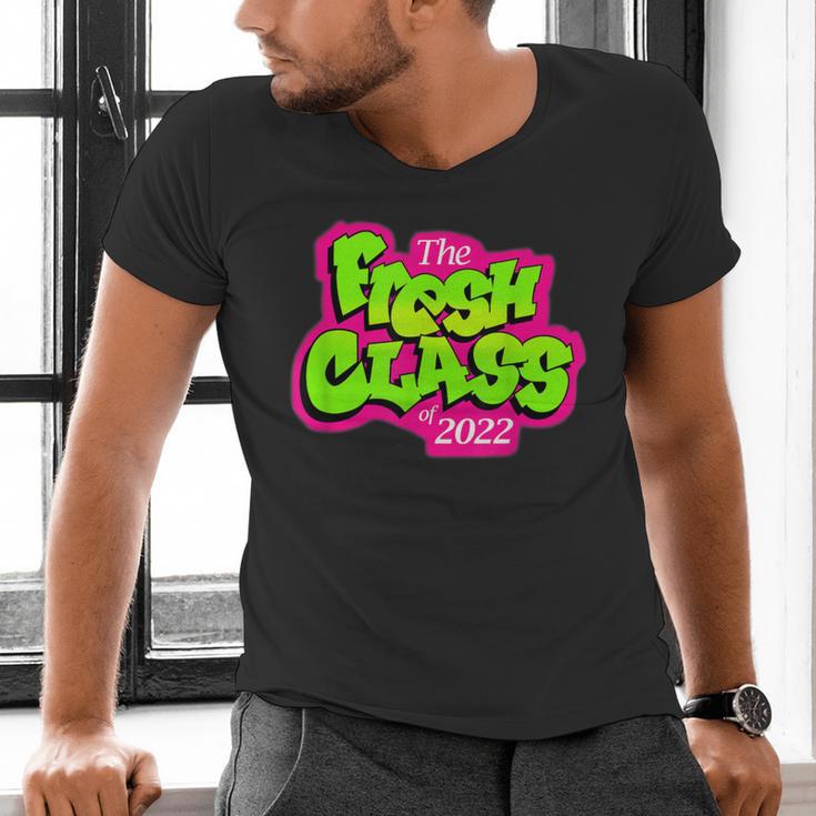 Class Of 2022 Future Fresh Senior 90's TV Style Graduation Men's V-Neck T-Shirt