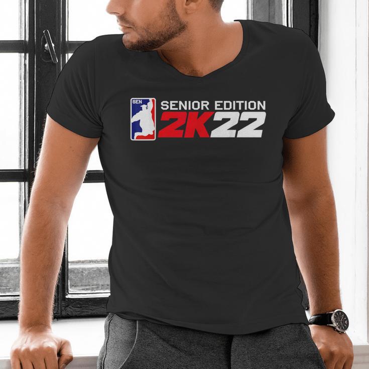 Class Of 2022 Senior Year Gamer Style Graduation For Grad Men's V-Neck T-Shirt