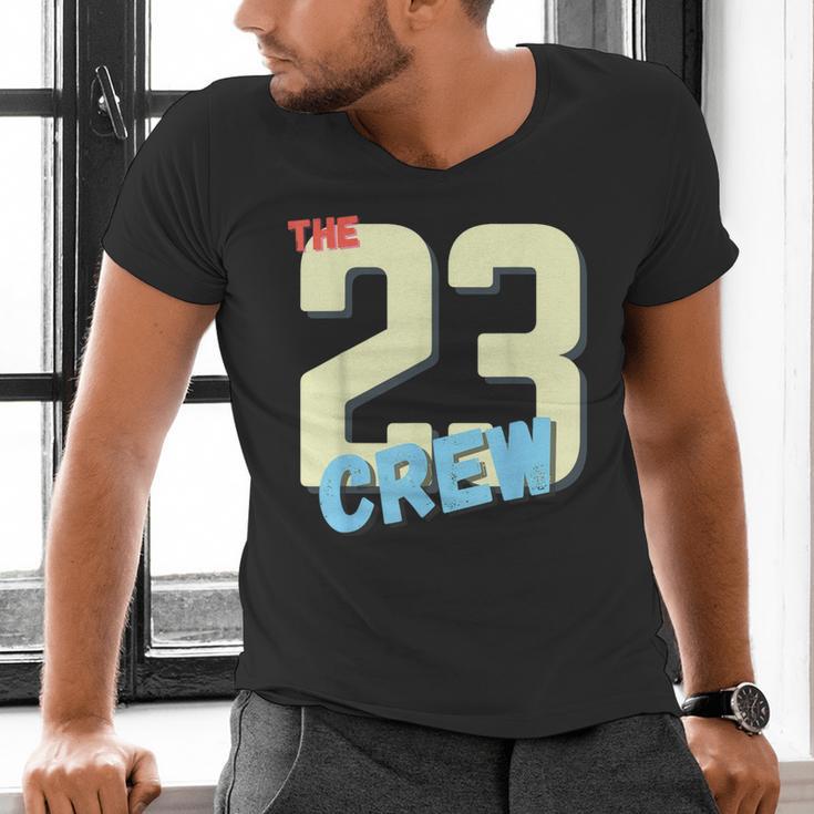Class Of 2023 Seniors 23 Crew Senior Graduation Idea Men's V-Neck T-Shirt