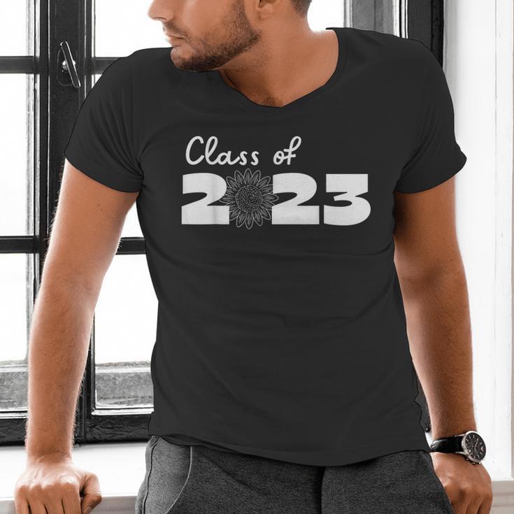 Class Of 2023 Seniors 23 Senior Graduation Idea Flower Men's V-Neck T-Shirt