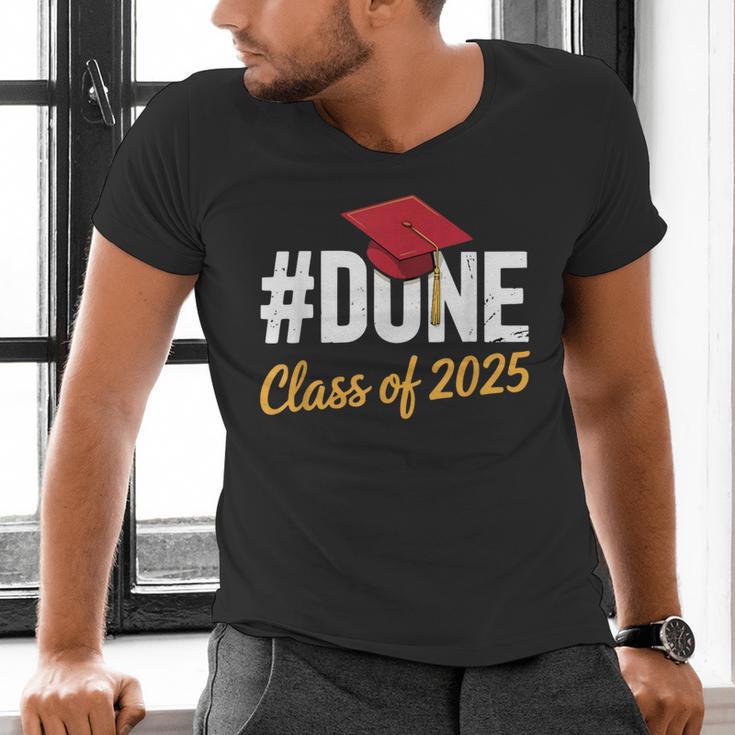 Class Of 2025 Graduation Hashtag DONE Graduate Men's V-Neck T-Shirt