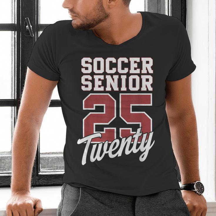 Class Of 2025 Senior 2025 Graduation 2025 Soccer Men's V-Neck T-Shirt
