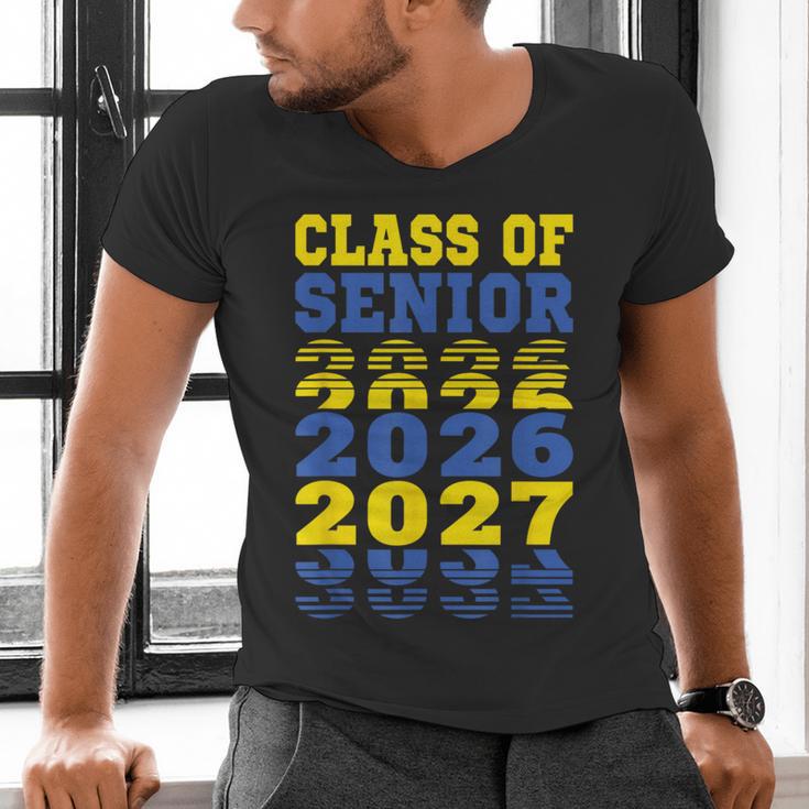 Class Of 2026 2027 Senior Graduation Students Men's V-Neck T-Shirt
