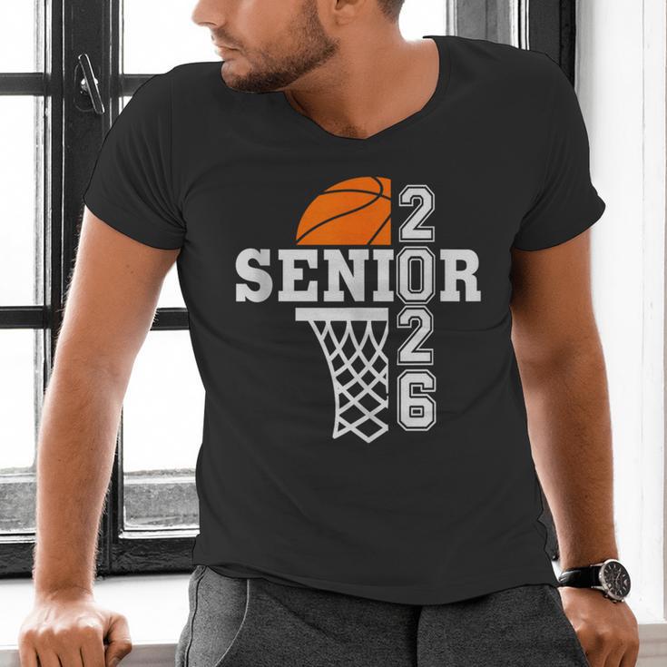 Class Of 2026 Basketball Senior 26 Player Team Graduation Men's V-Neck T-Shirt