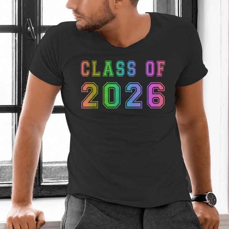 Class Of 2026 High School Graduation Date GraduateShirt Men's V-Neck T-Shirt
