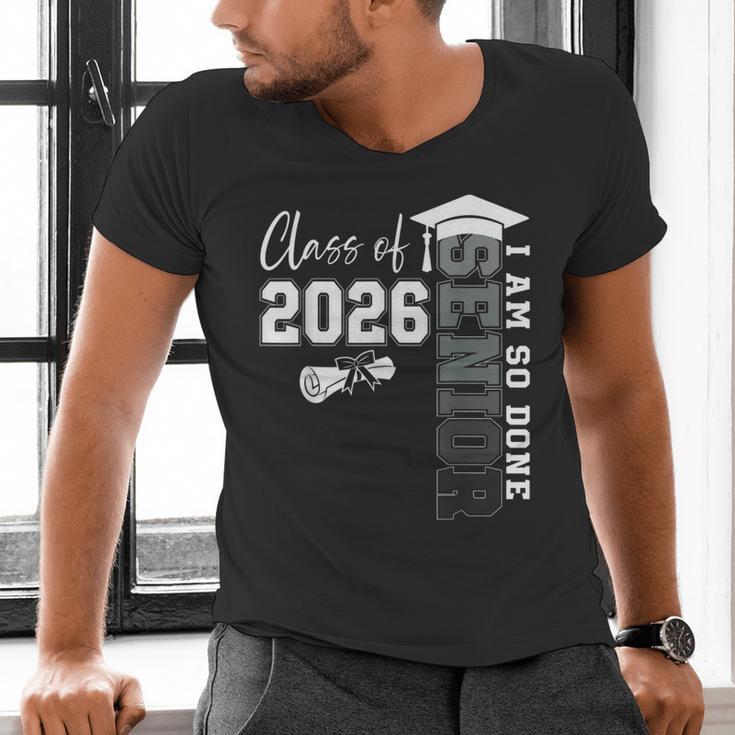 Class Of 2026 Senior 2026 Graduation Decoration Men Senior Men's V-Neck T-Shirt