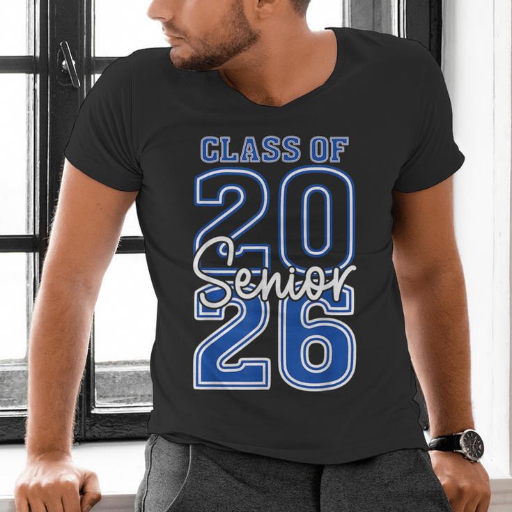 Class Of 2026 Senior Retro Graduation 2026 First Day Vintage Men's V-Neck T-Shirt