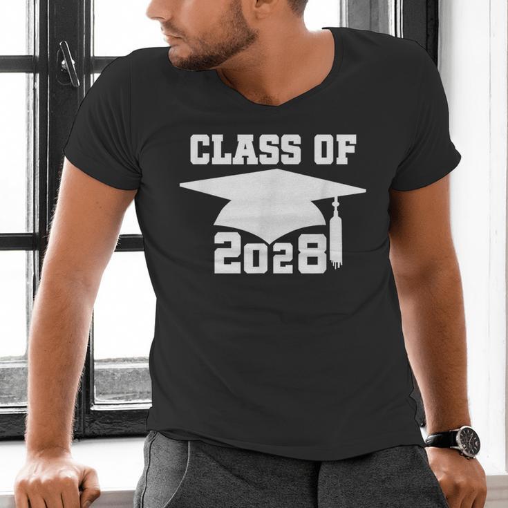 Class Of 2028 T-Shirt School Graduation Pride Tee Men's V-Neck T-Shirt