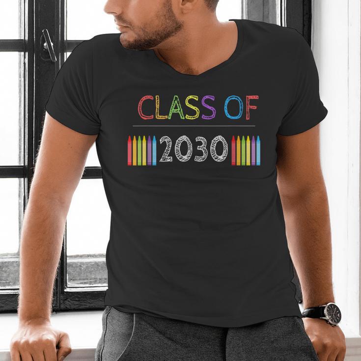 Class Of 2030 Graduation Shirt Men Women Boys Girls Cute Men's V-Neck T-Shirt