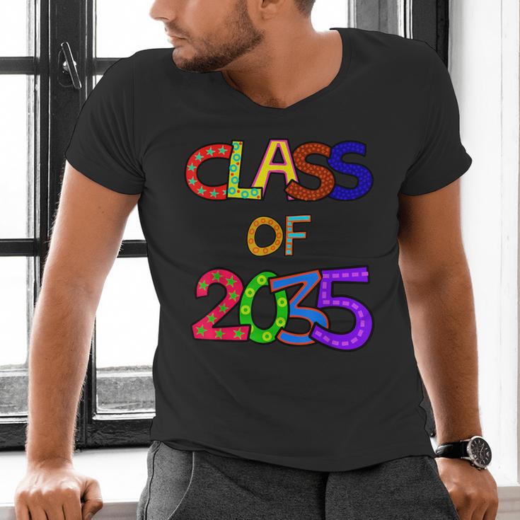 Class Of 2035 Grow With Me Kindergarten Graduation Men's V-Neck T-Shirt