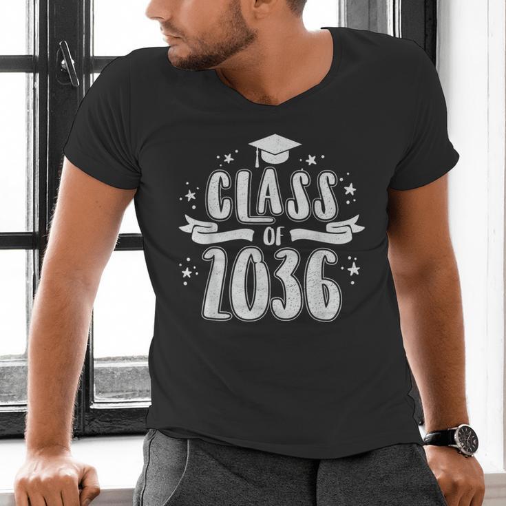 Class Of 2036 Last First Day Of School Graduation Men Women Men's V-Neck T-Shirt