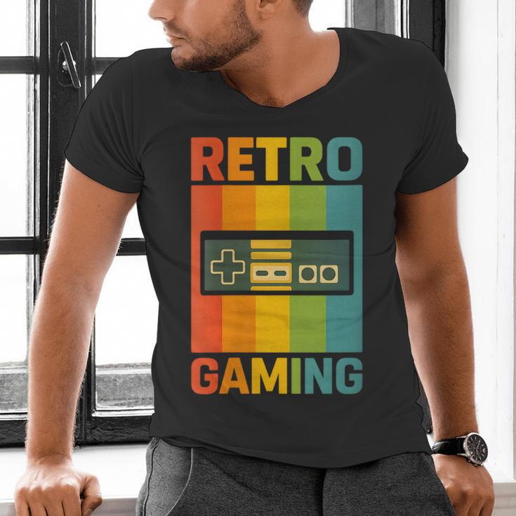 Classic Retro Gaming Nostalgia Men's V-Neck T-Shirt Classic Retro Gaming Nostalgia Men's V-Neck T-Shirt