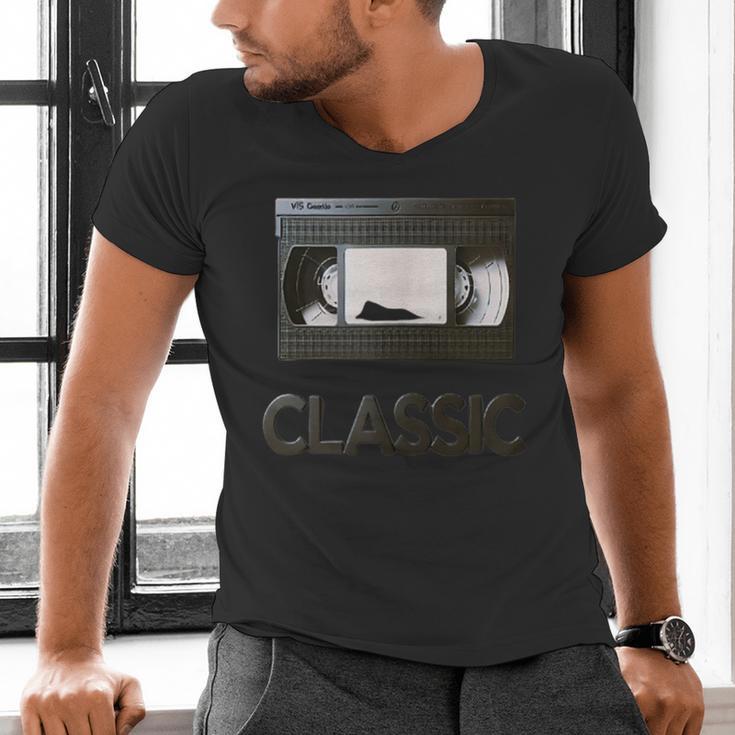 Classic VHS Tape Nostalgia Retro Men's V-Neck T-Shirt