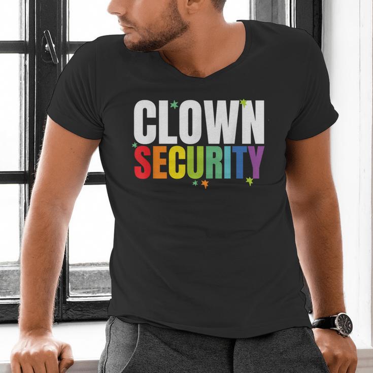 Clown Security Halloween Dad Mom Costume Men's V-Neck T-Shirt