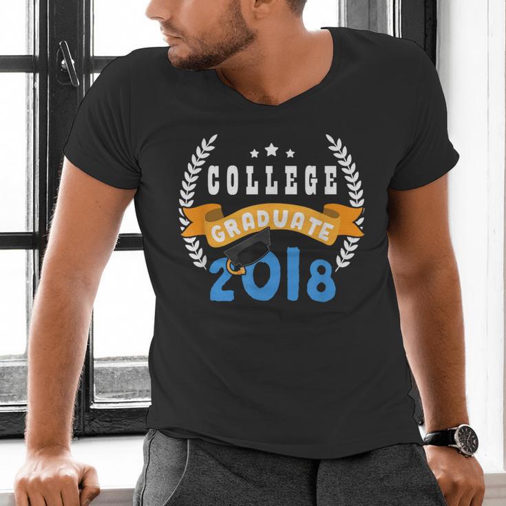 College Graduation Shirts Graduate Grad 2018 Men's V-Neck T-Shirt