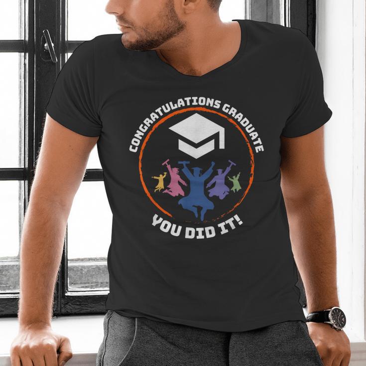Congratulations Graduate You Did It Class Of 2024 Graduation Men's V-Neck T-Shirt